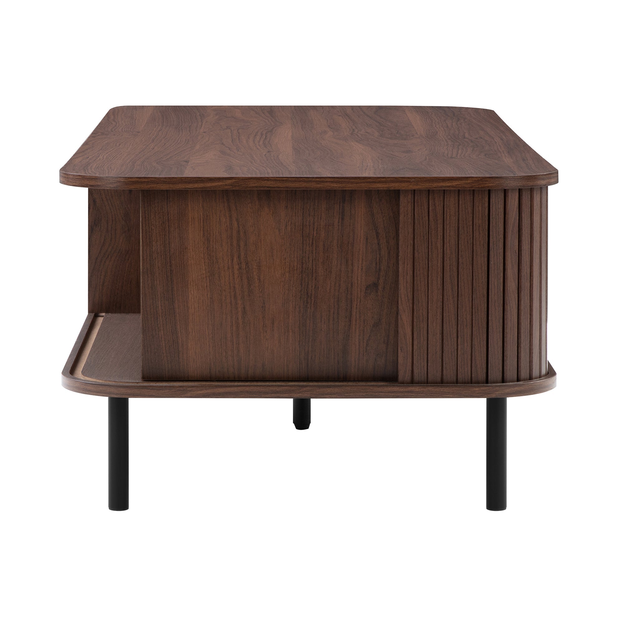 Haven Sliding Door Coffee Table Walnut
