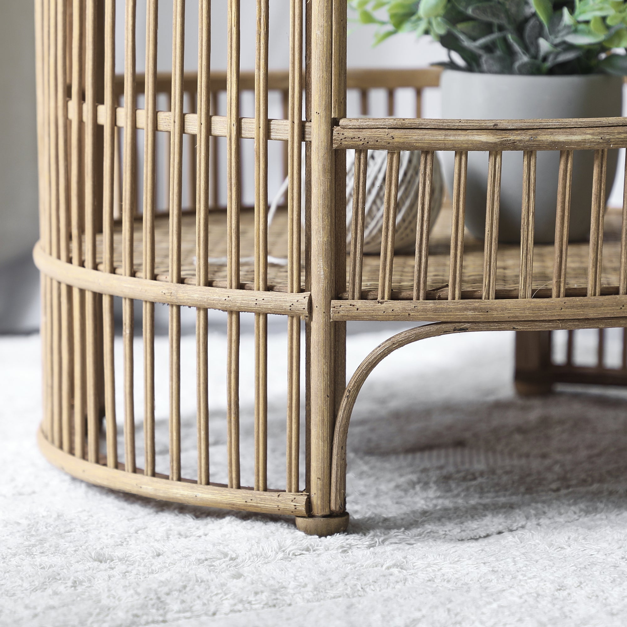 Harbour Bamboo Rattan Side Table