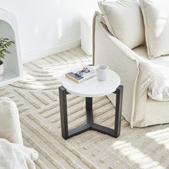 Sass Terrazzo Side Table Black