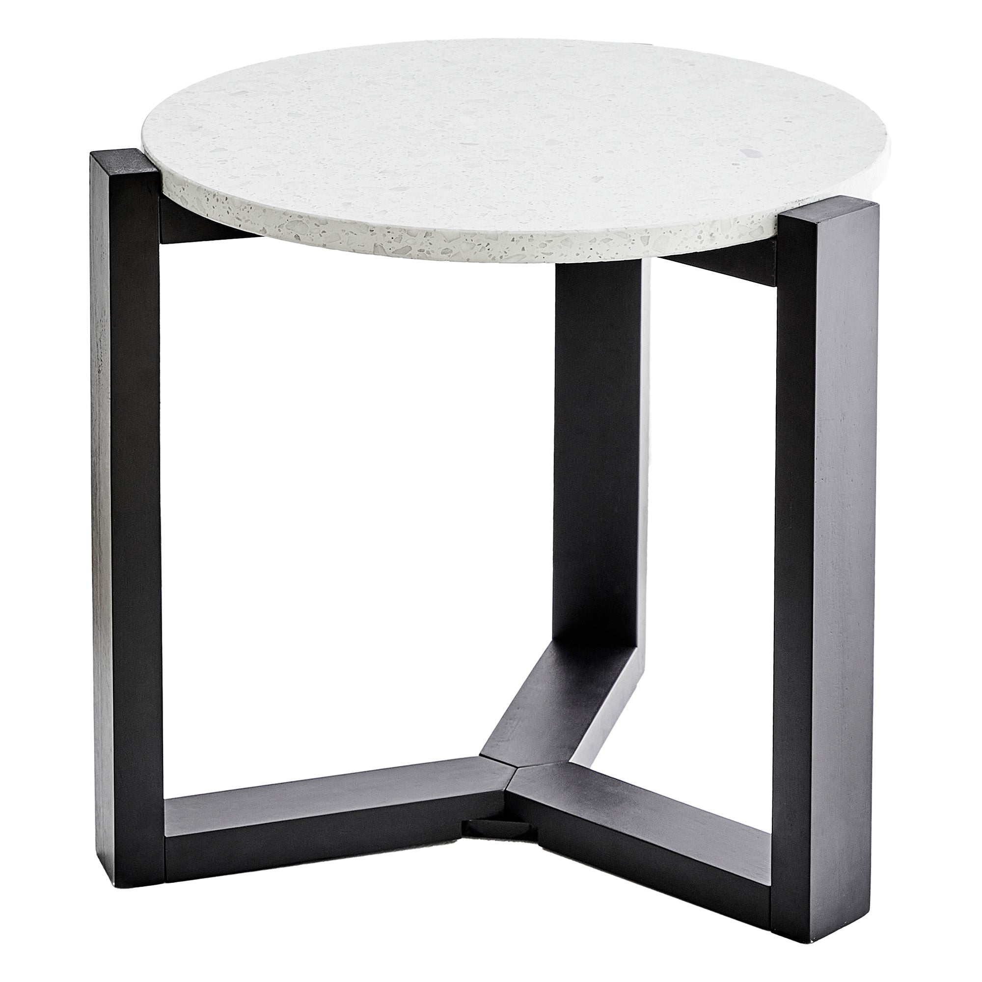 Sass Terrazzo Side Table Black