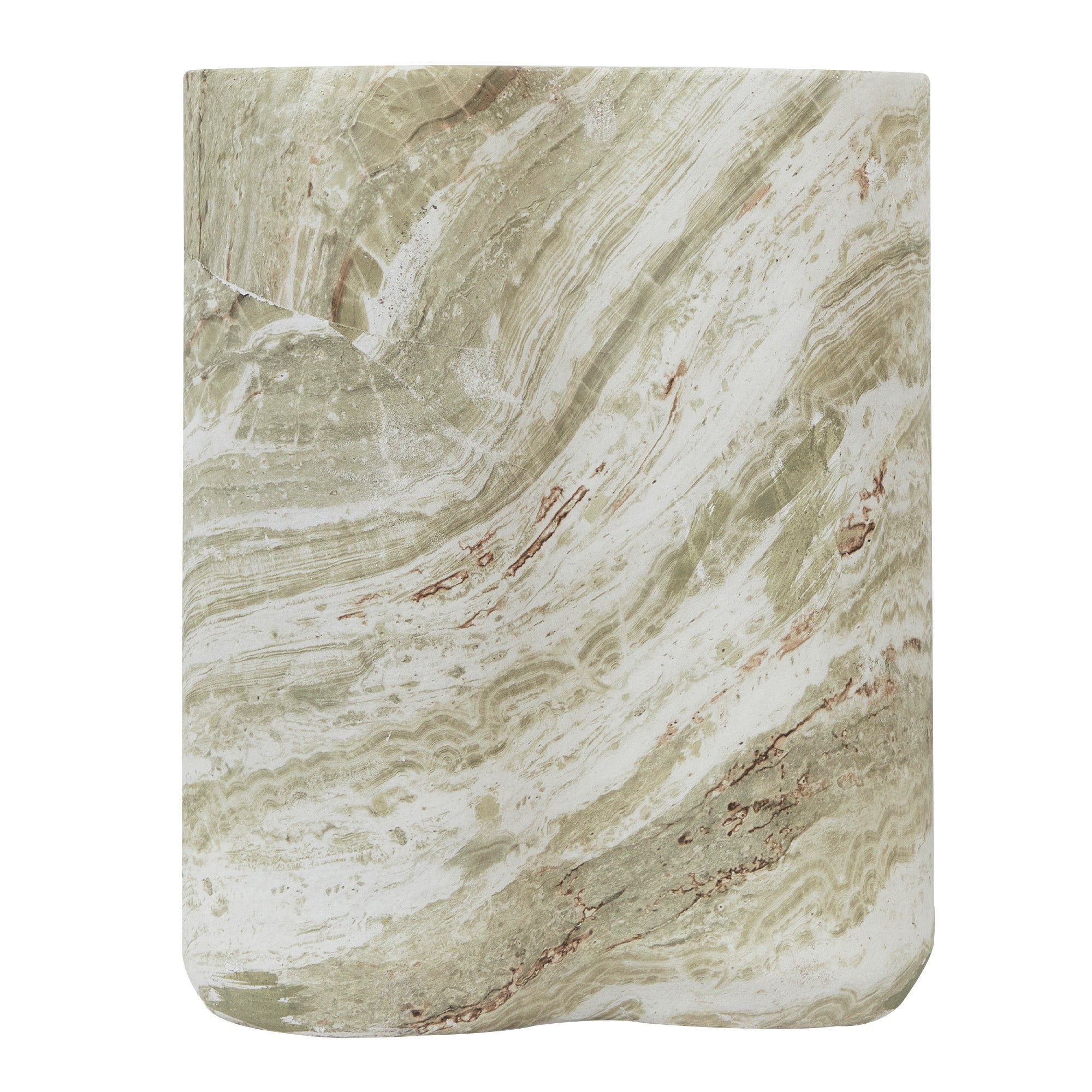 Poppy MgO Side Table Green Marble Look