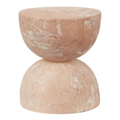 Stella MgO Side Table Tea Rose Marble Look