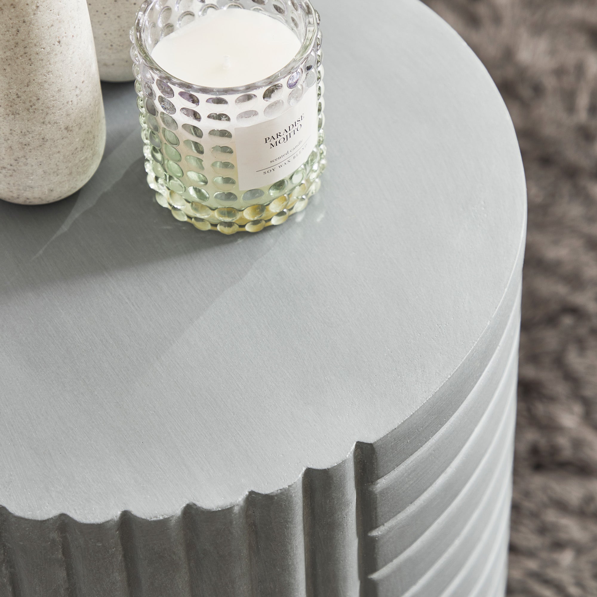 Taylor MgO Side Table Cement