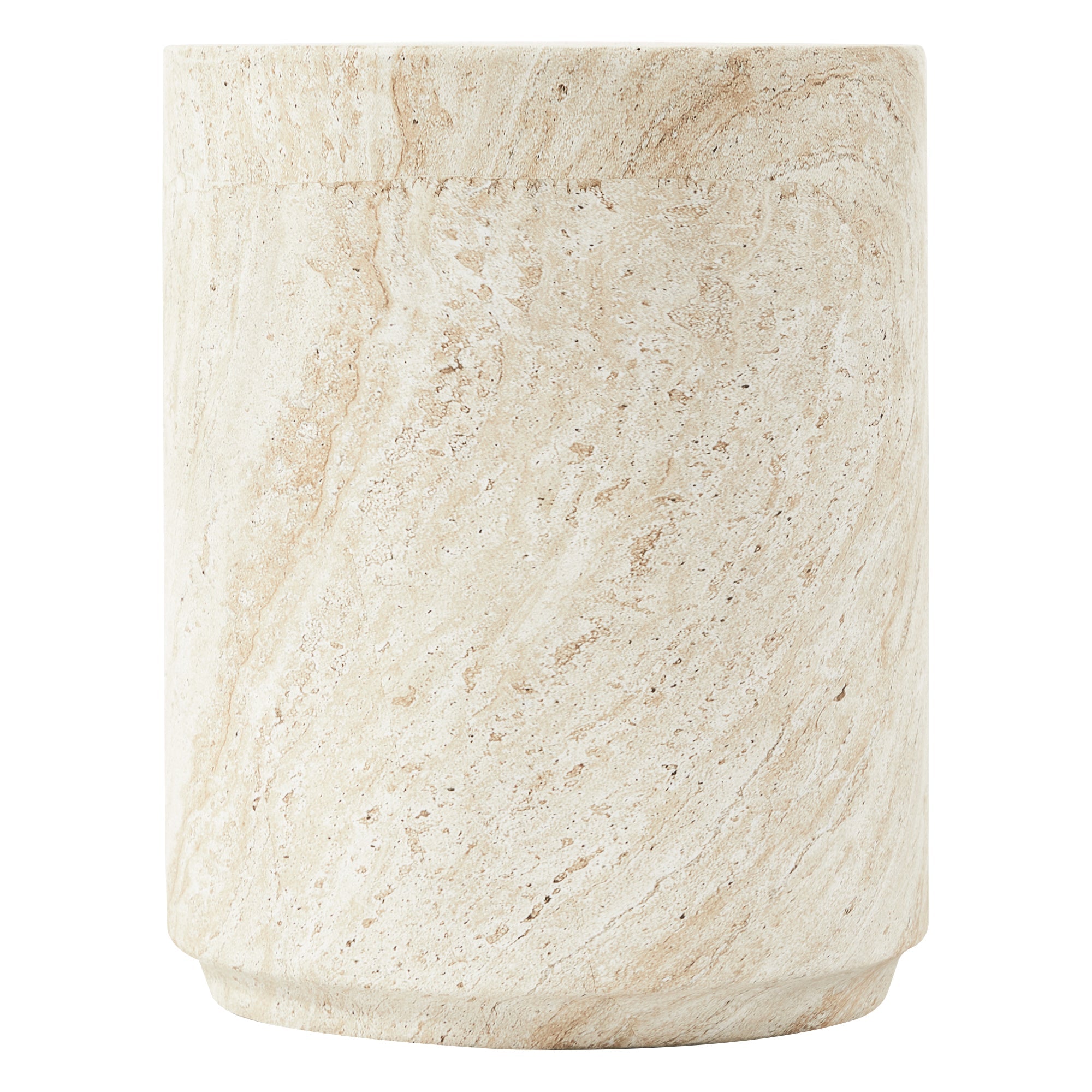 Astrid Side Table Travertine Look