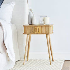 Curve Bedside Table Natural