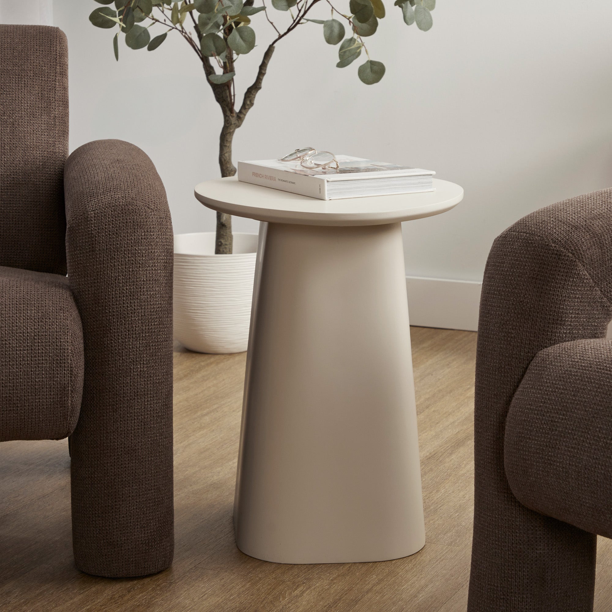 Alvin Side Table Cream