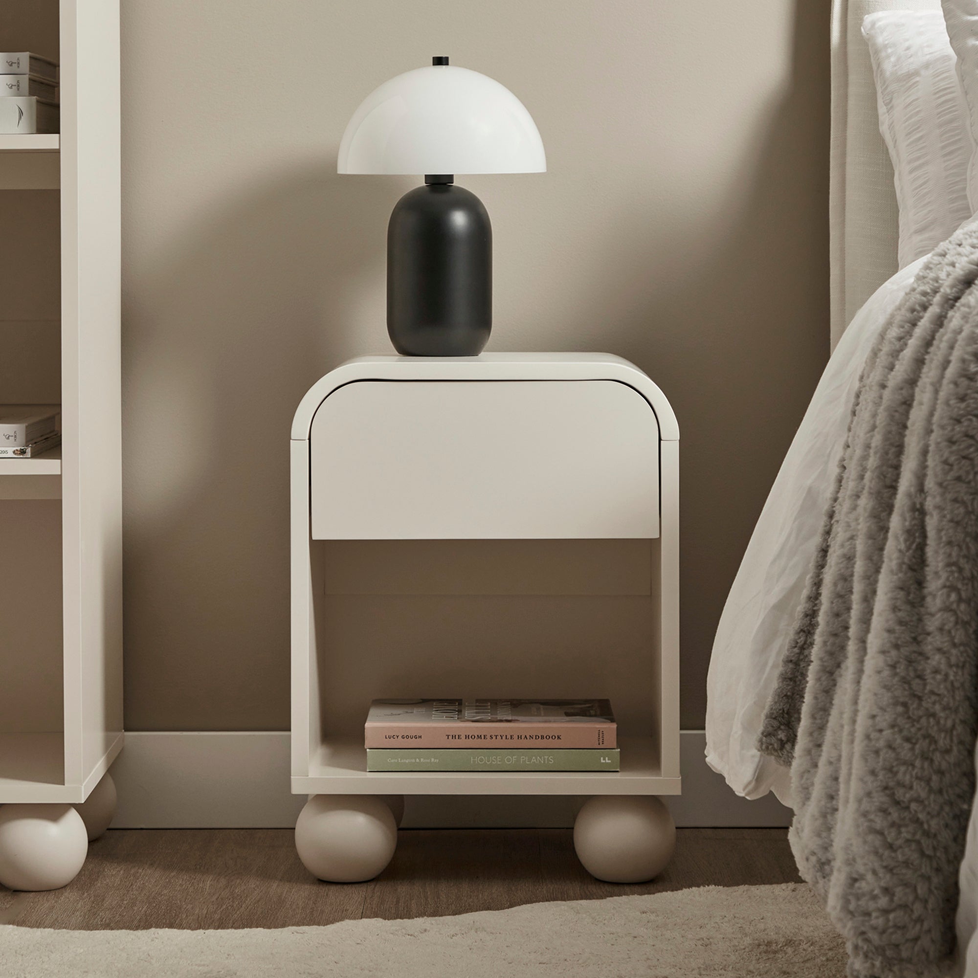 Baxter Bedside Table Cream
