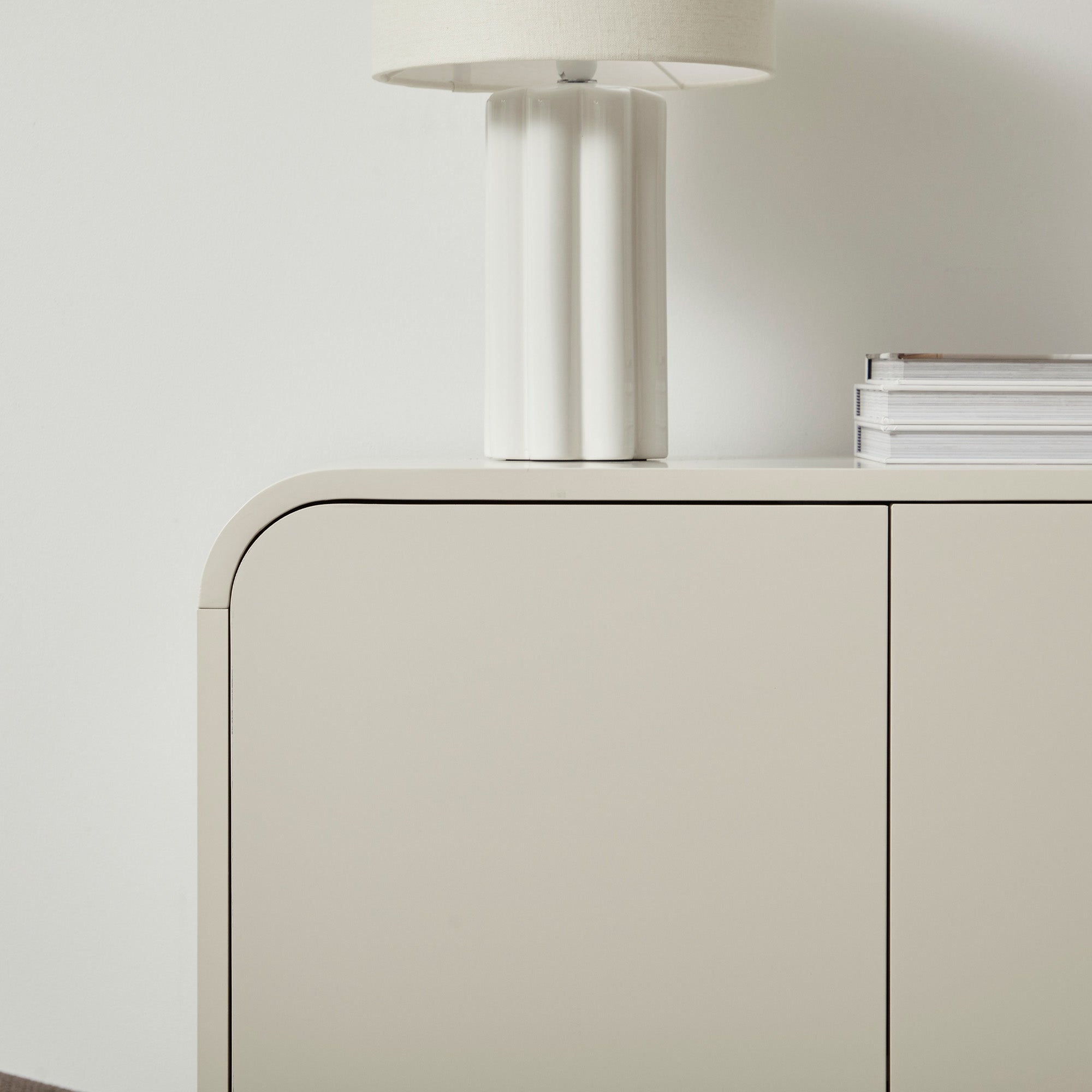Baxter 2 Door Buffet Cream (80cm)