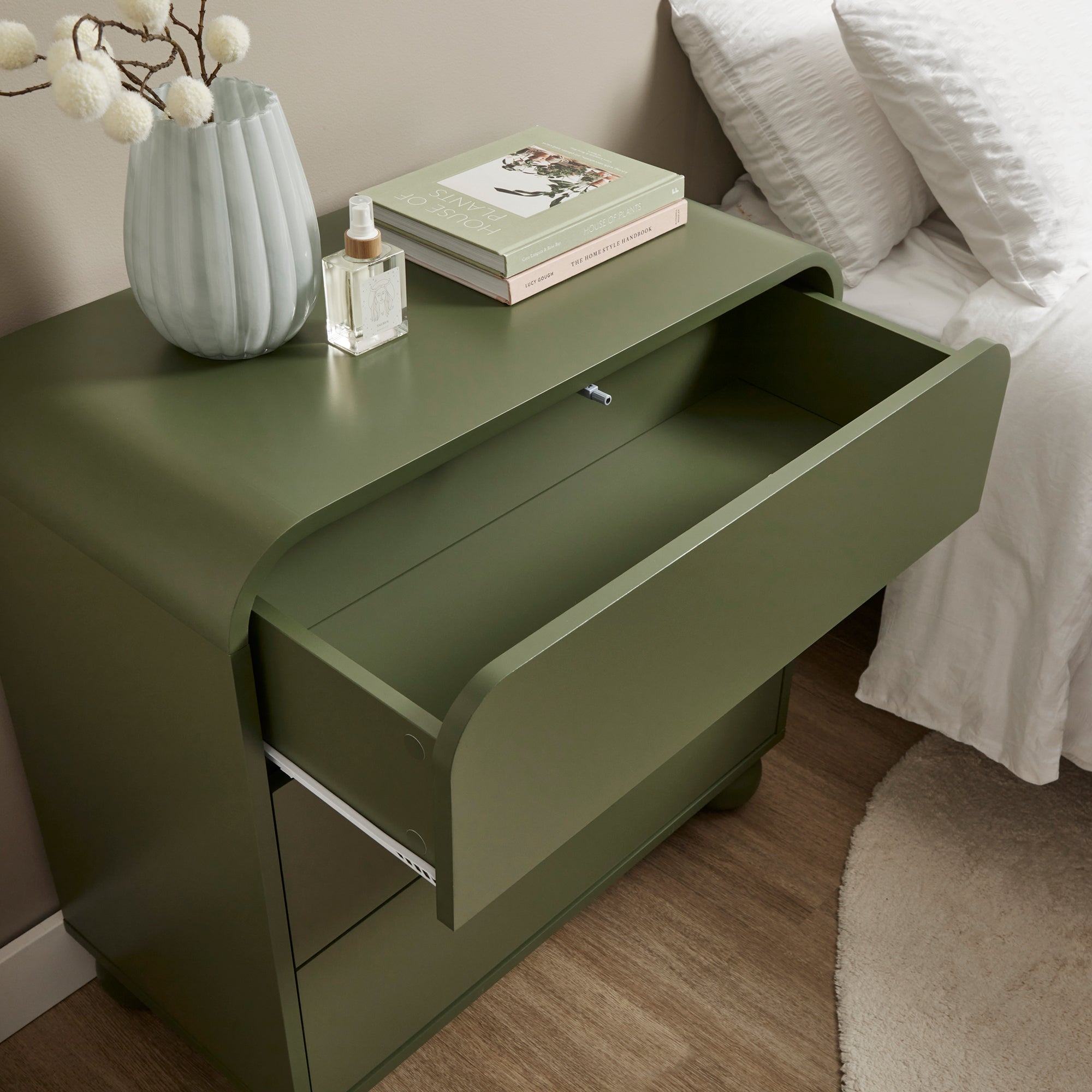 Baxter Chest of 3 Drawers Green