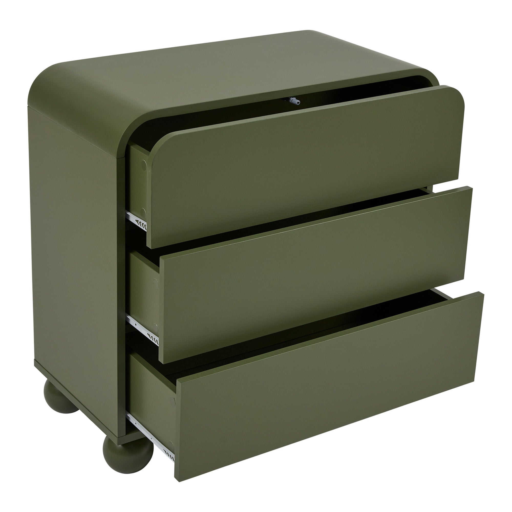 Baxter Chest of 3 Drawers Green