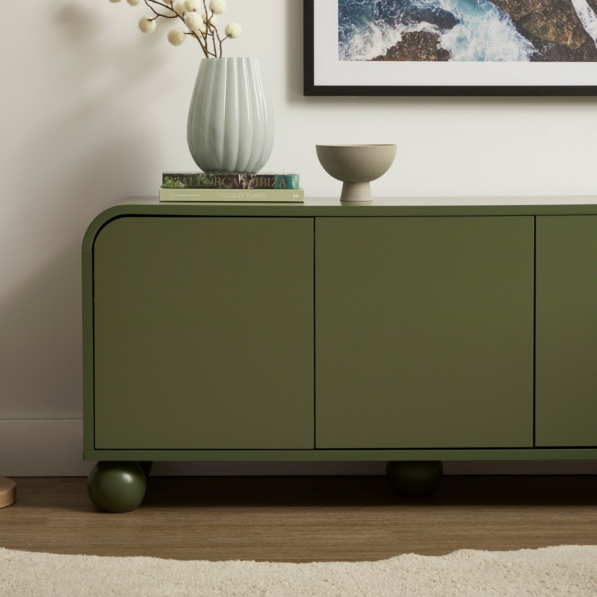Baxter Entertainment Unit Green (120cm)