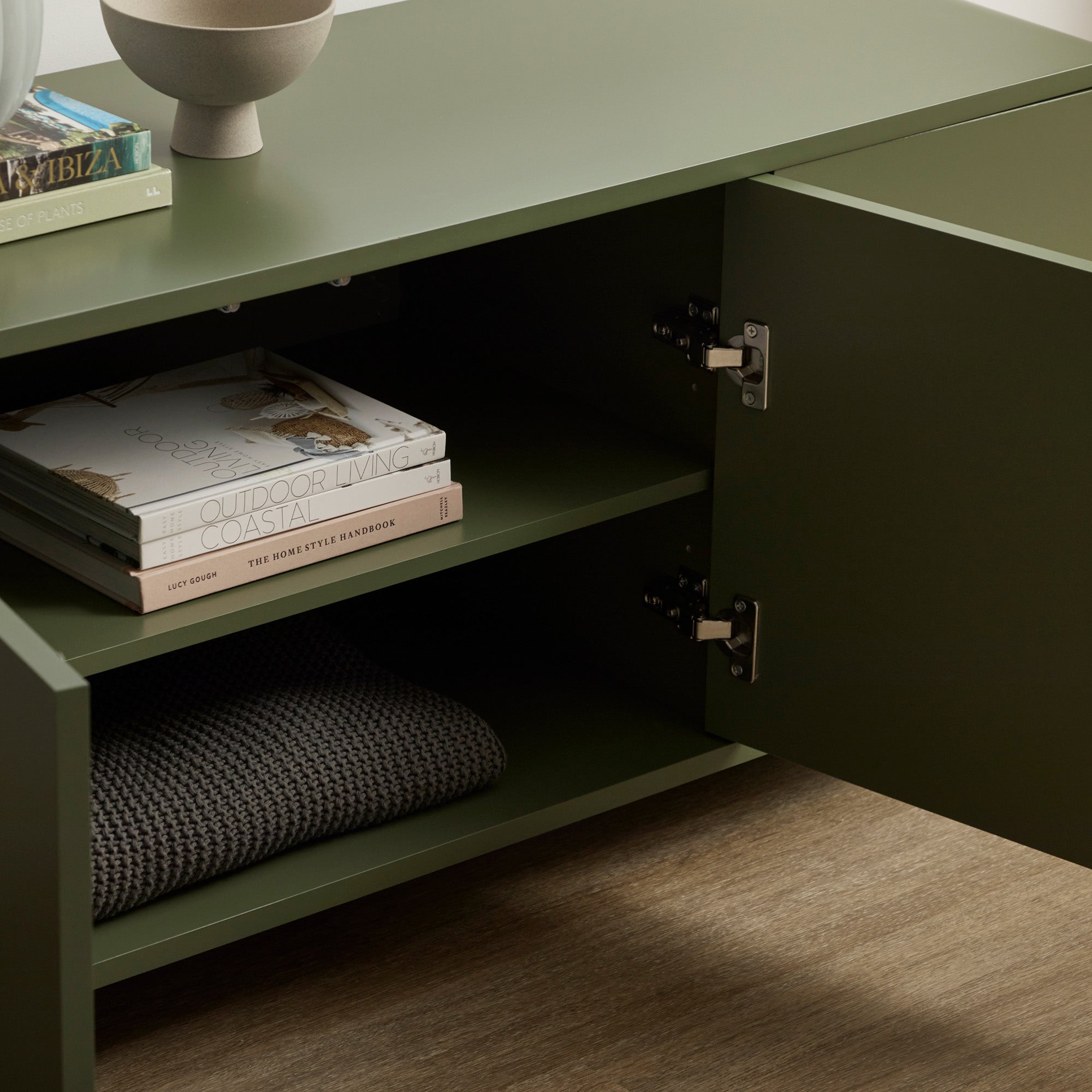 Baxter Entertainment Unit Green (120cm)