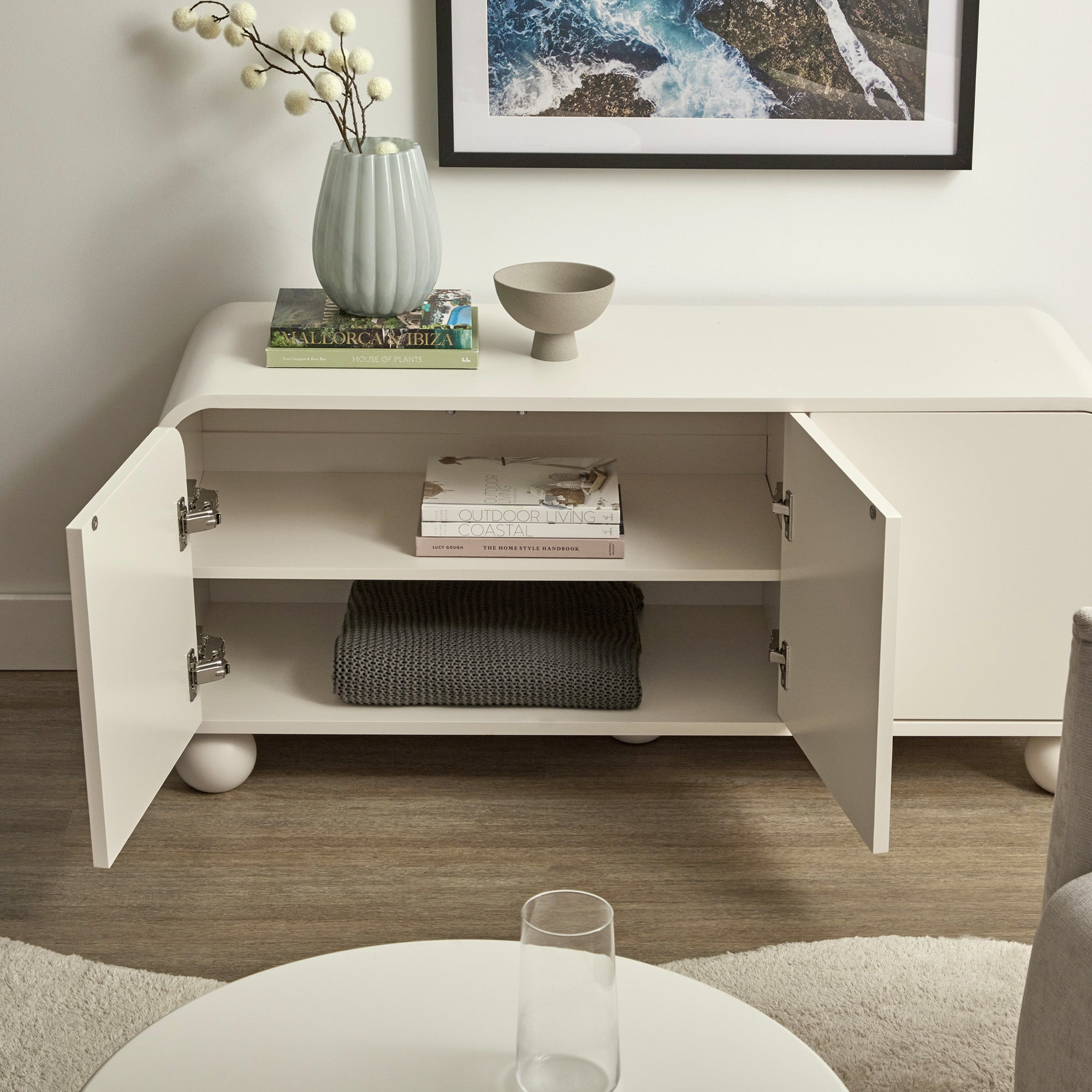 Baxter Entertainment Unit Cream (120cm)