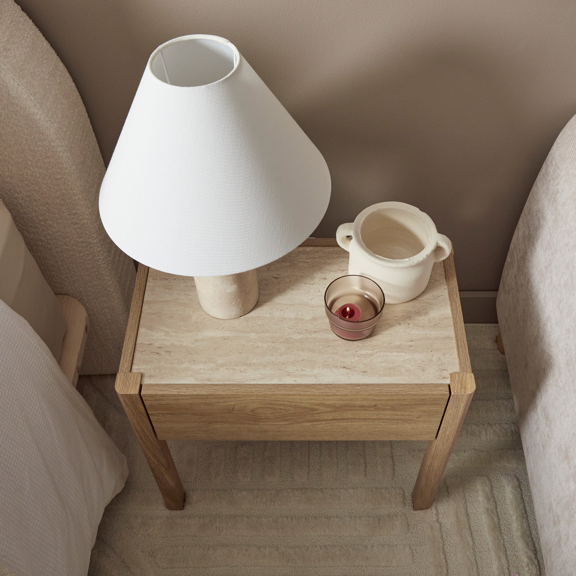Clarke Bedside Table Oak