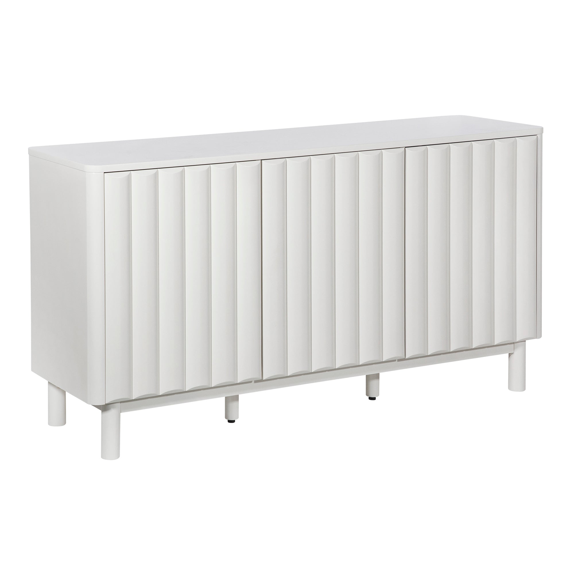 Cosette 3 Door Buffet Off-White (143cm)