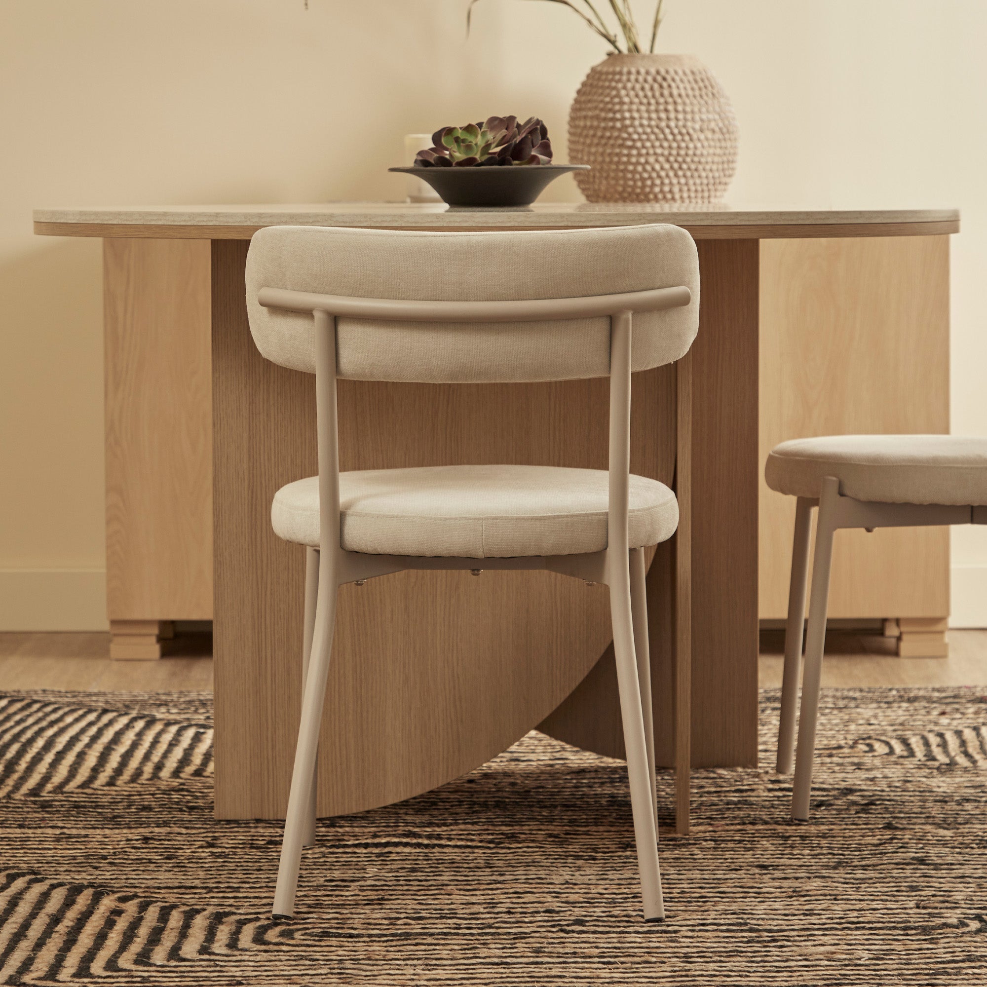Hawthorn Set of 2 Dining Chairs Cream