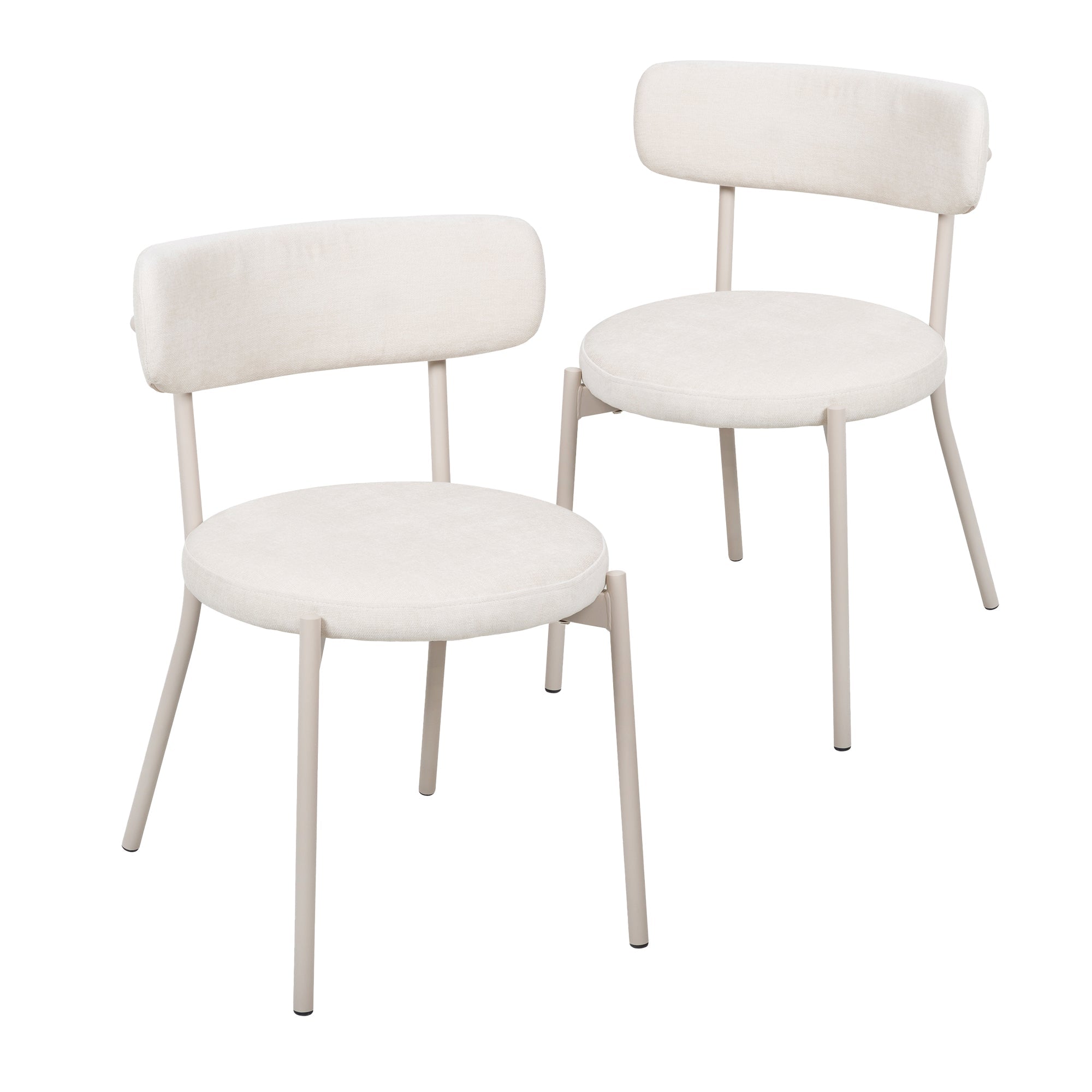 Hawthorn Set of 2 Dining Chairs Cream