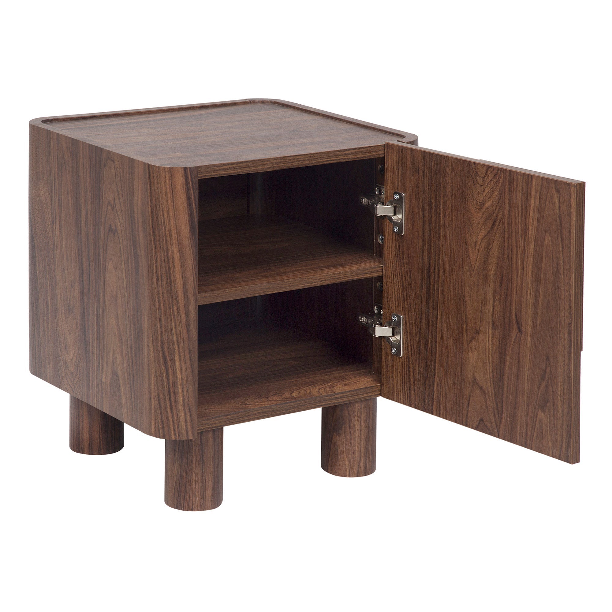Iris Bedside Table Walnut