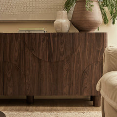Iris 3 Door Buffet Walnut (160cm)