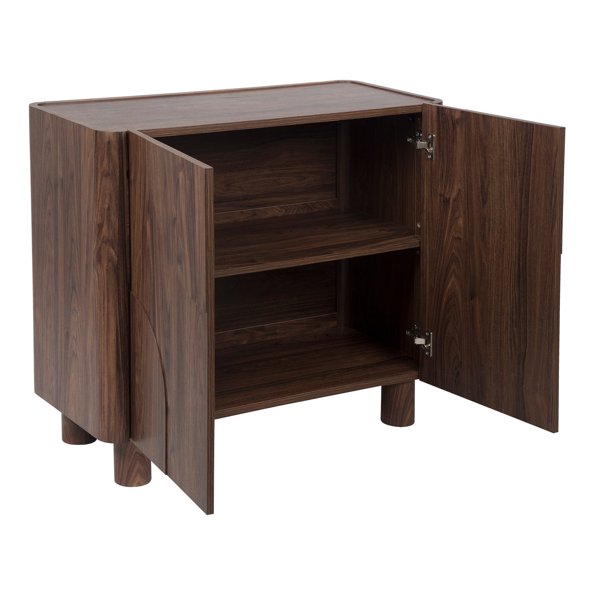 Iris 2 Door Cabinet Walnut