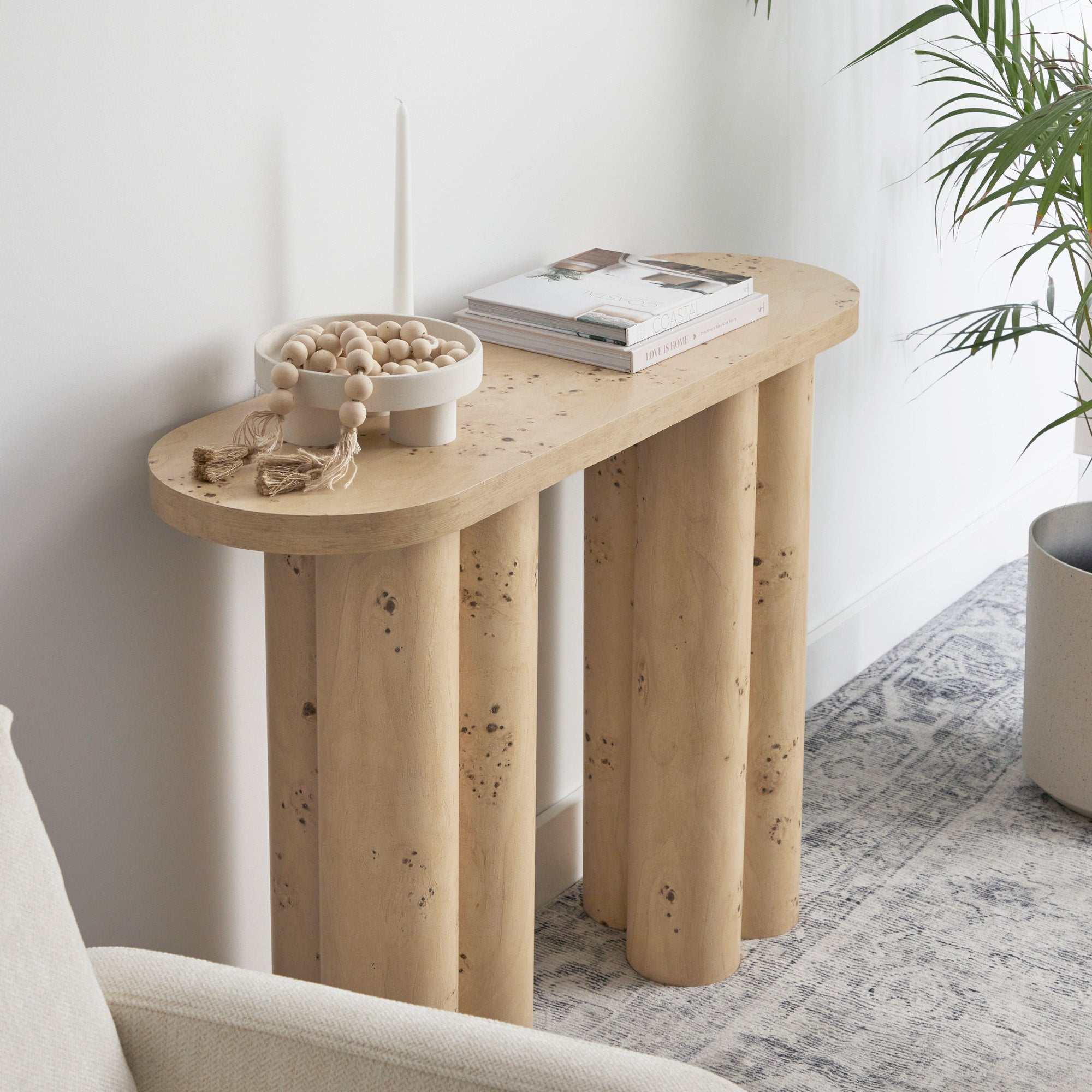 Mack Console Table Burl
