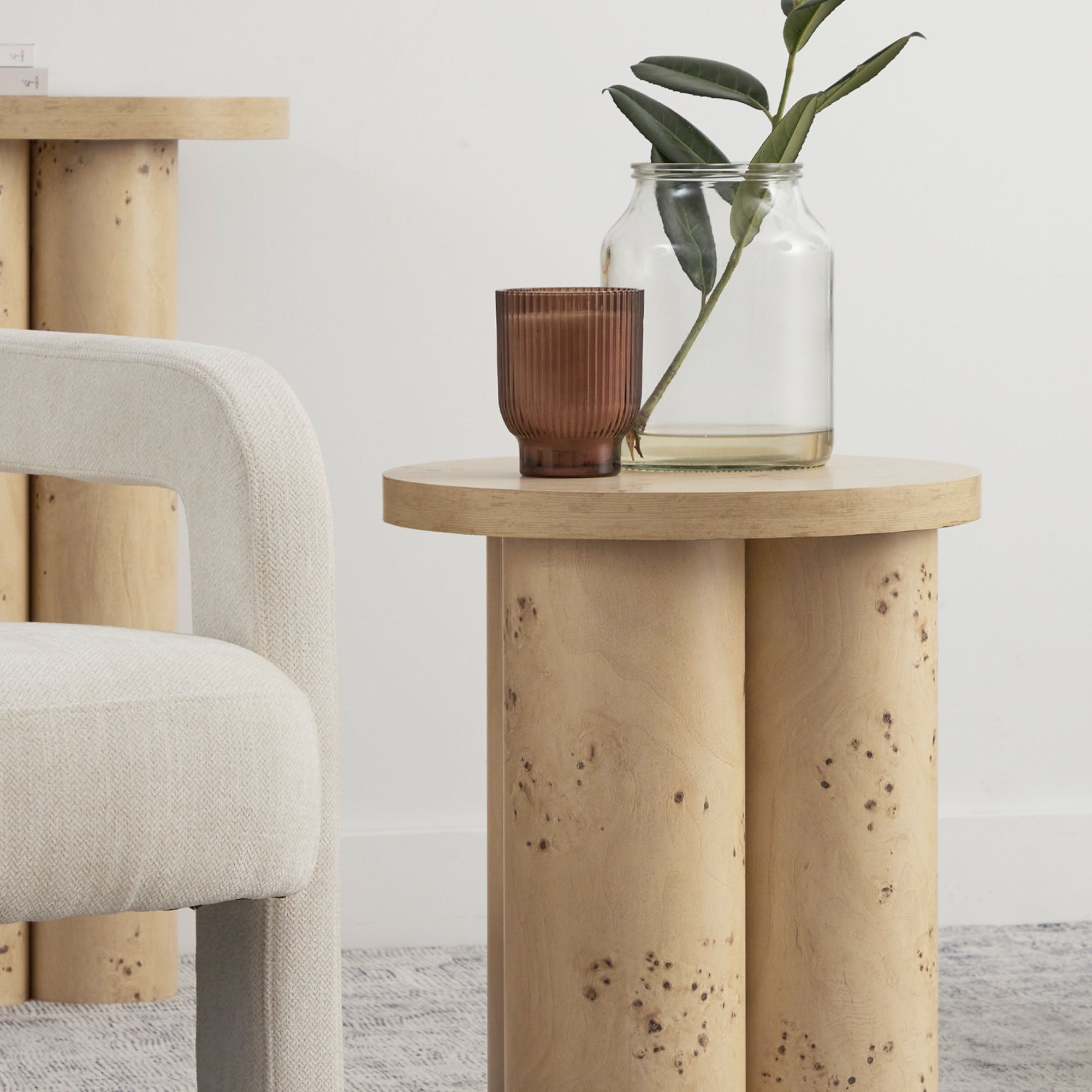 Mack Side Table Burl