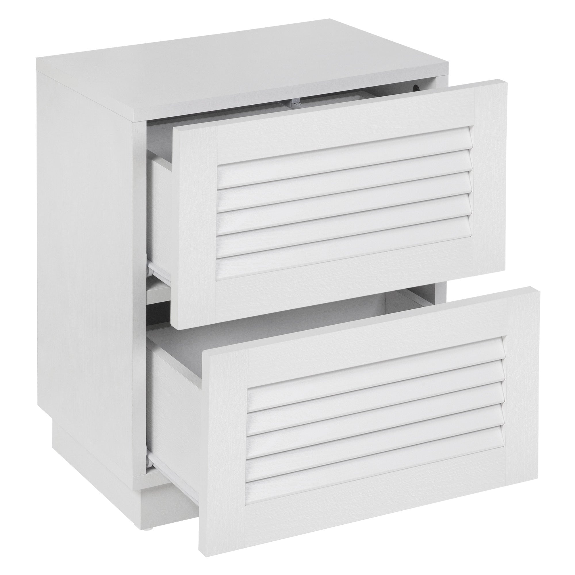 Neive Bedside Table White