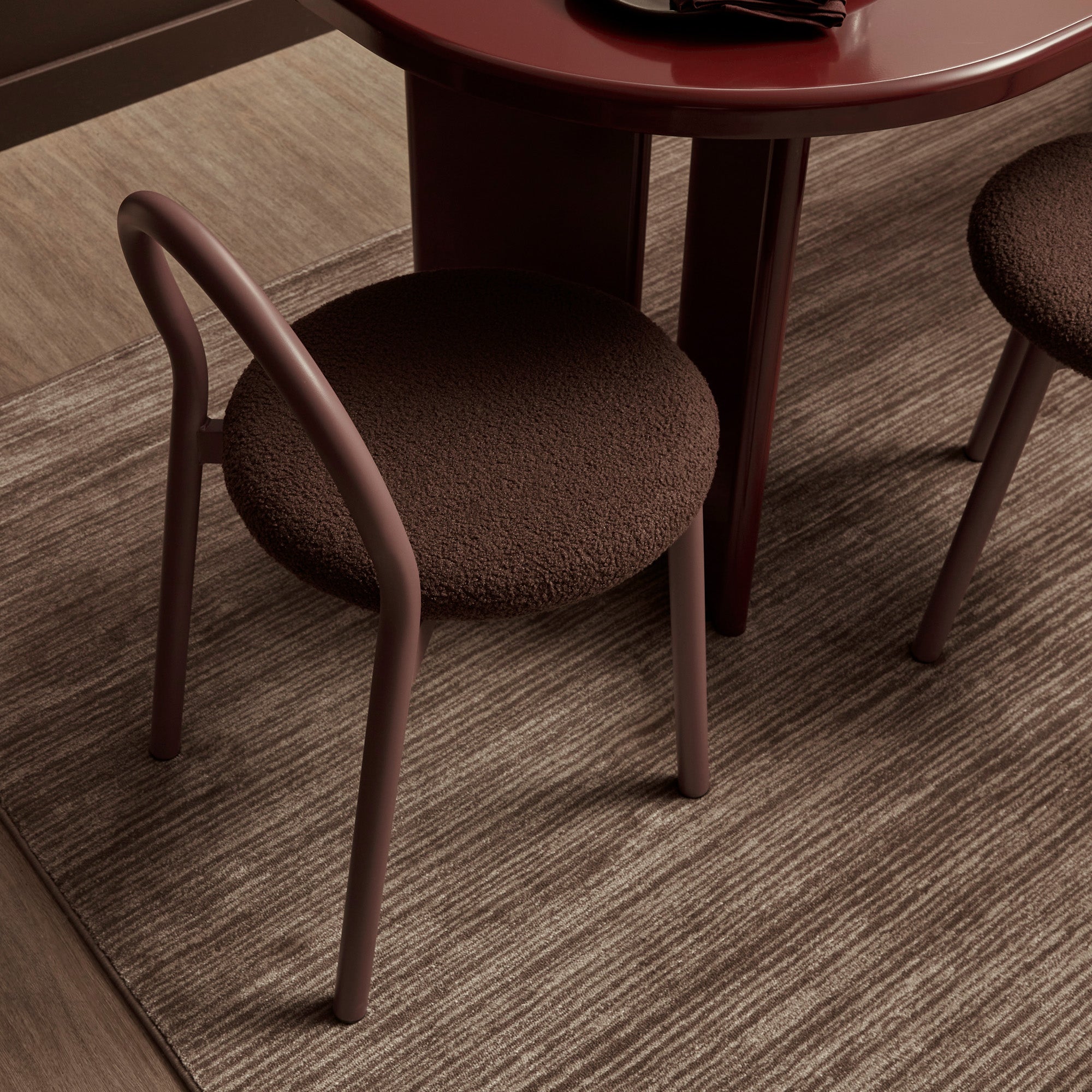Newport Set of 2 Dining Chairs Claret