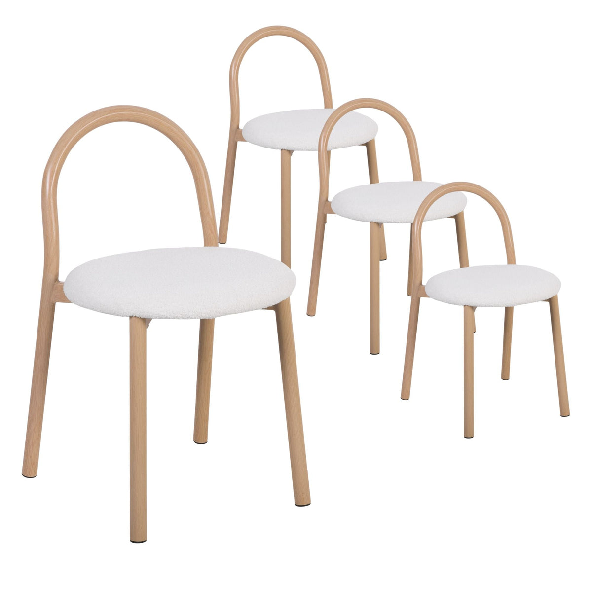 Newport Set of 4 Dining Chairs Cream