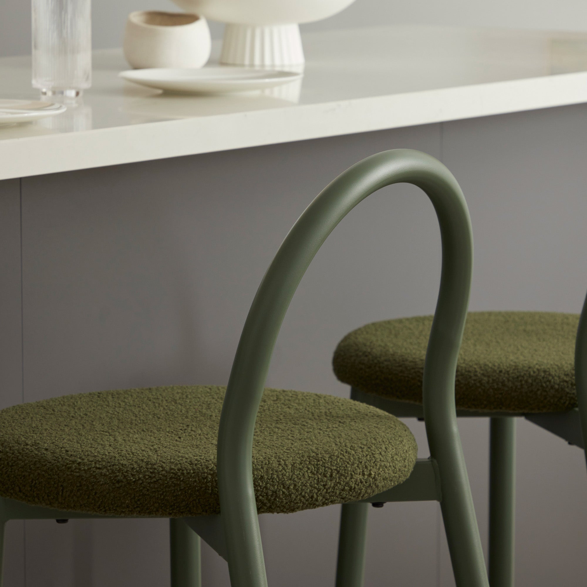 Newport Set of 2 Barstools Green