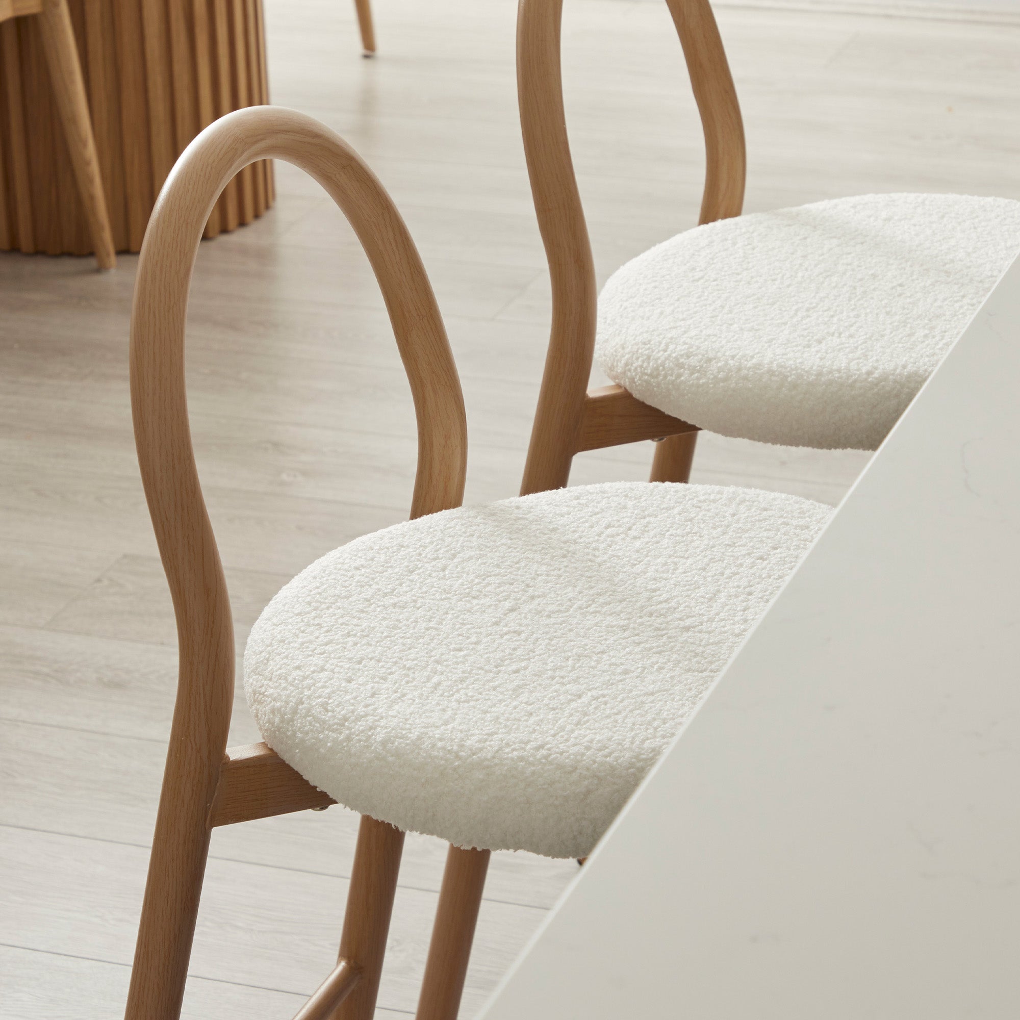 Newport Set of 2 Barstools Cream