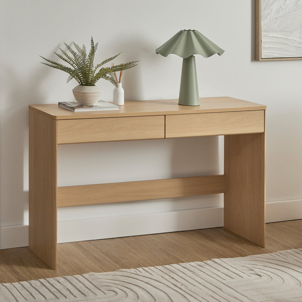 Oxford Console Table Oak (120cm)