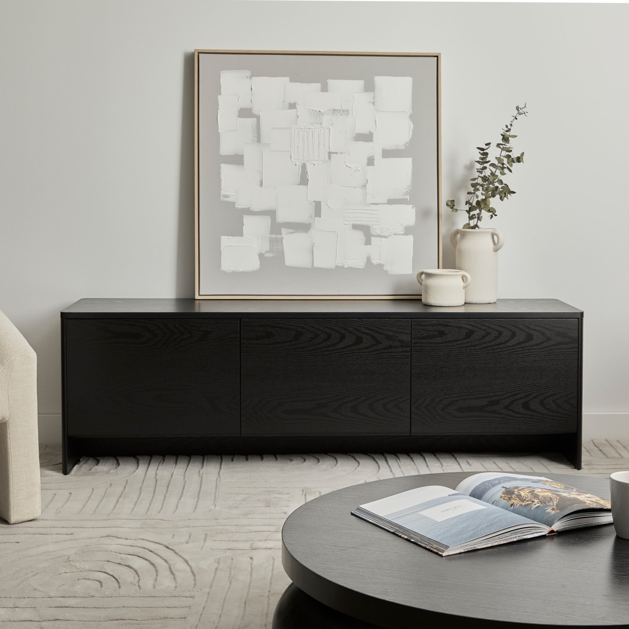 Oxford Entertainment Unit Black (160cm)