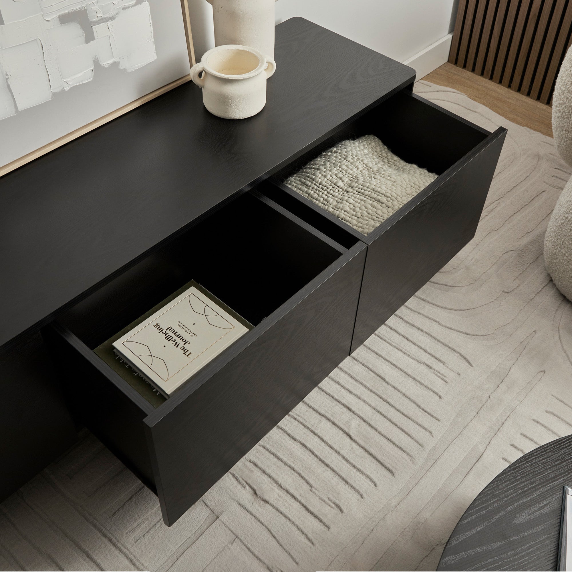 Oxford Entertainment Unit Black (160cm)