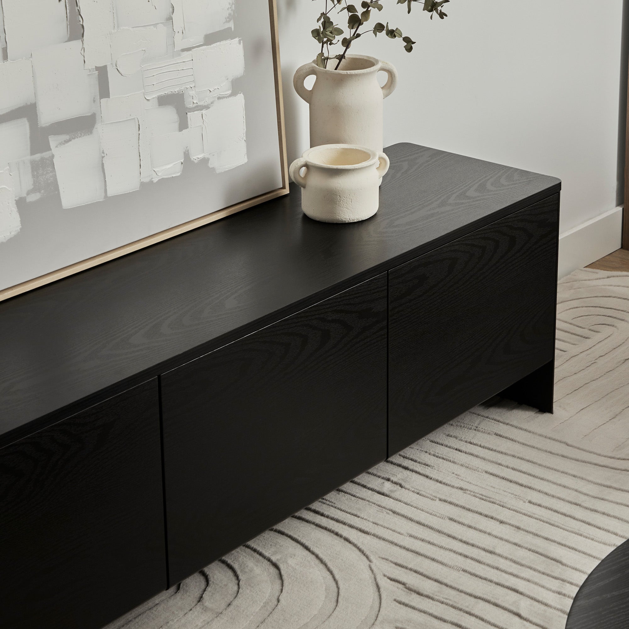 Oxford Entertainment Unit Black (160cm)