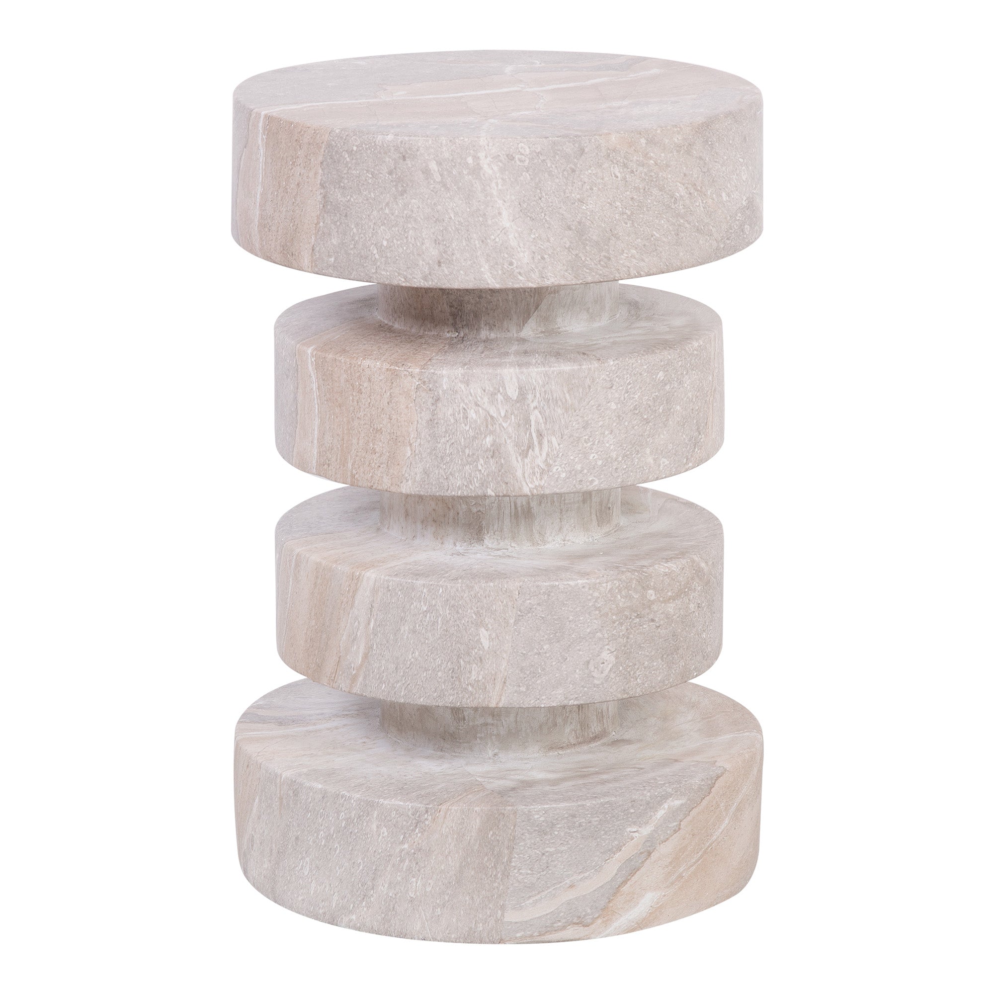 Parker Travertine Look Side Table
