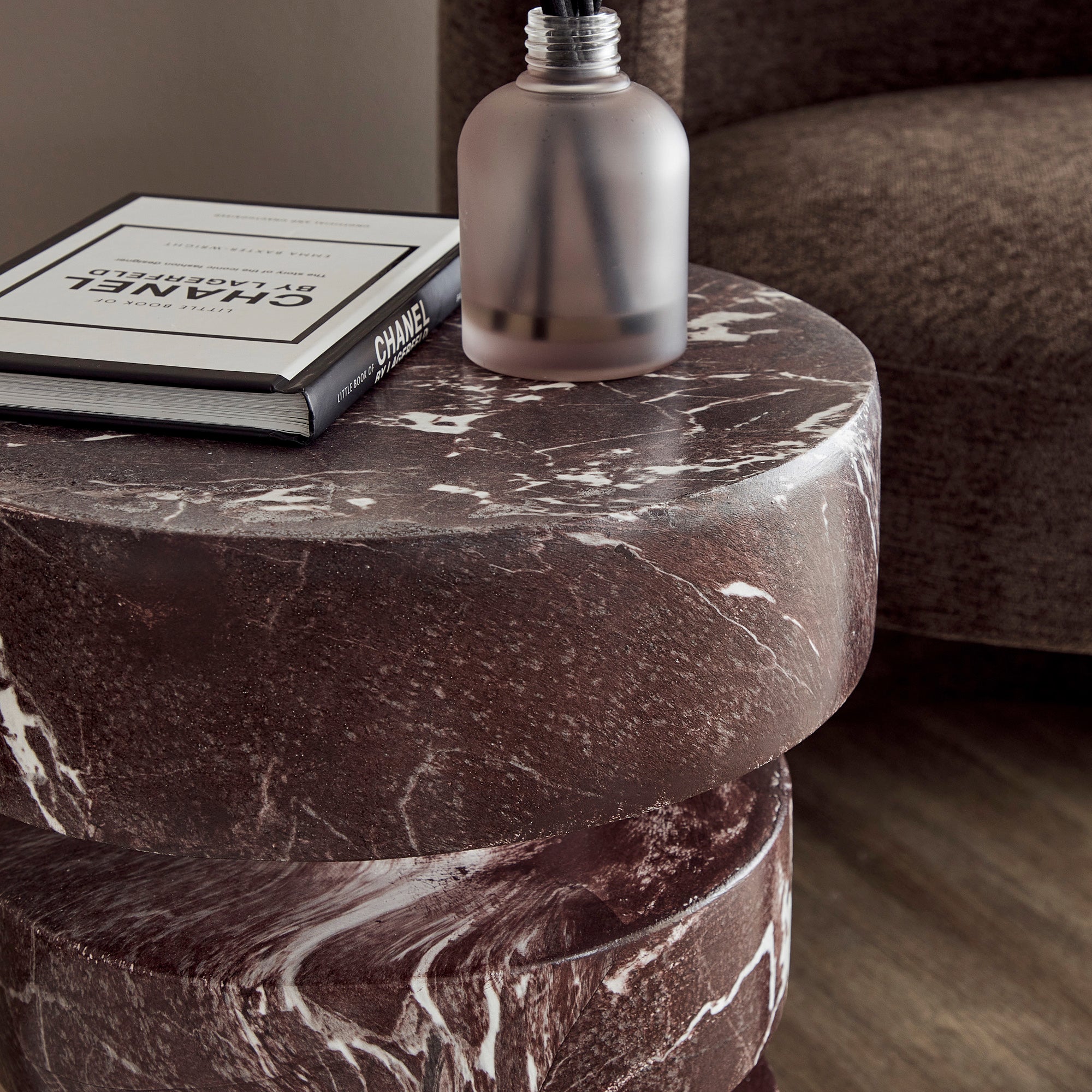 Parker Marble Look Plinth Red