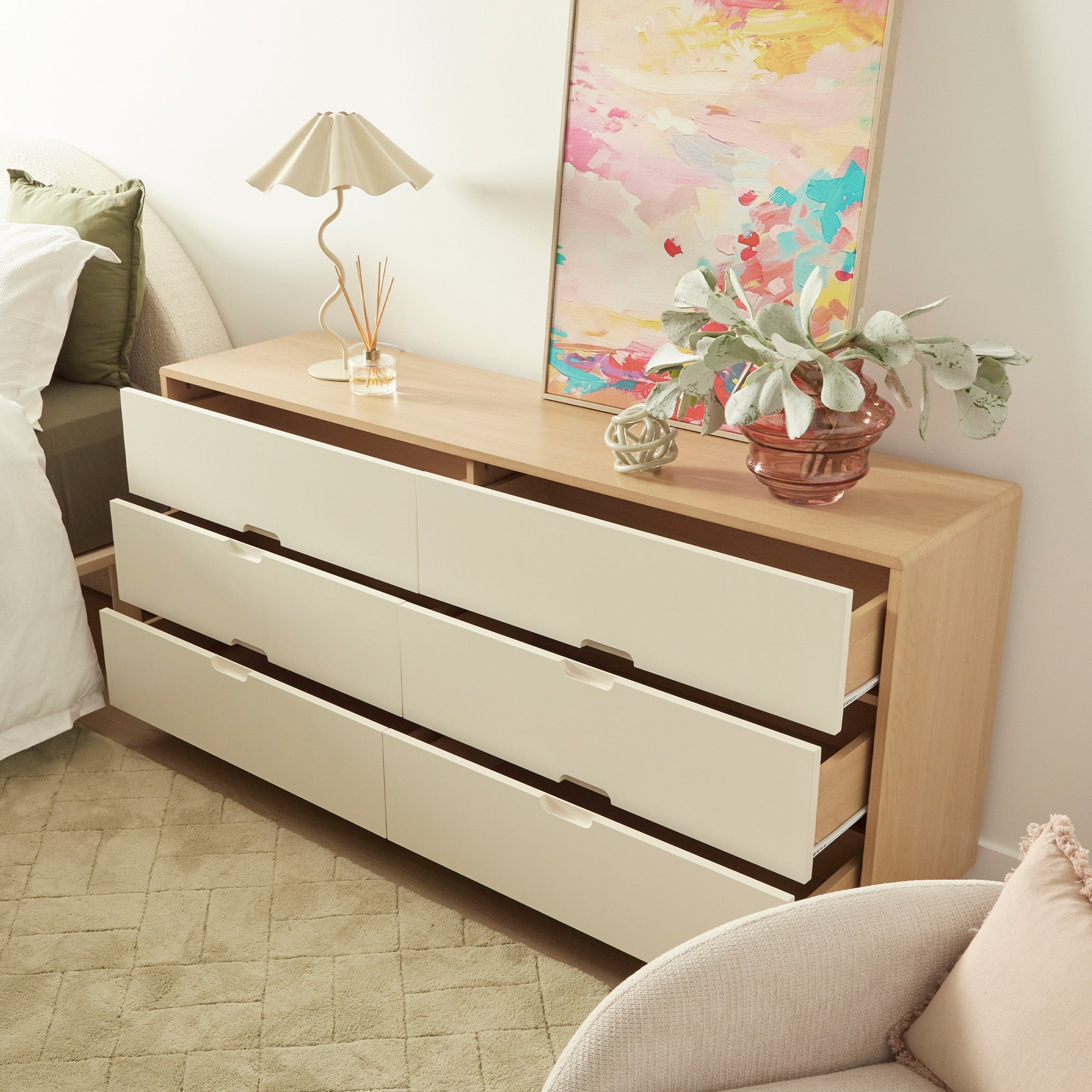 Sophie Chest of 6 Drawers Oak