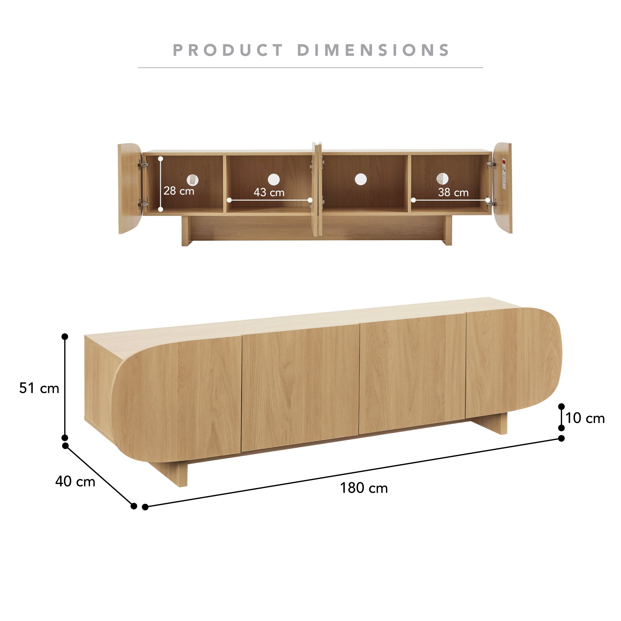 Balwyn Entertainment Unit (180cm)