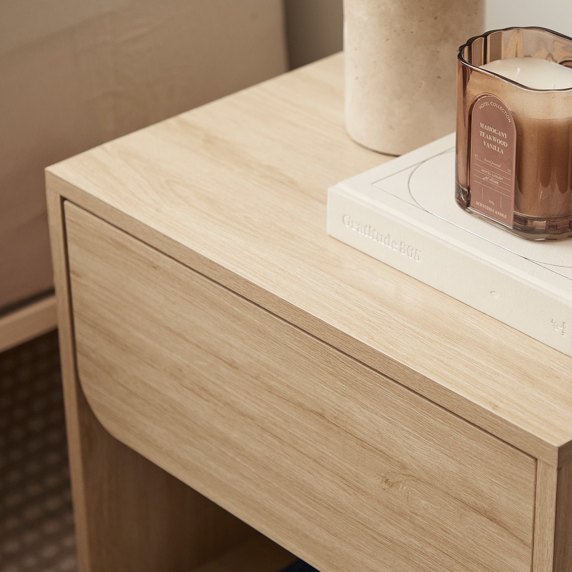 Davis Bedside Table Oak (Set of 2)