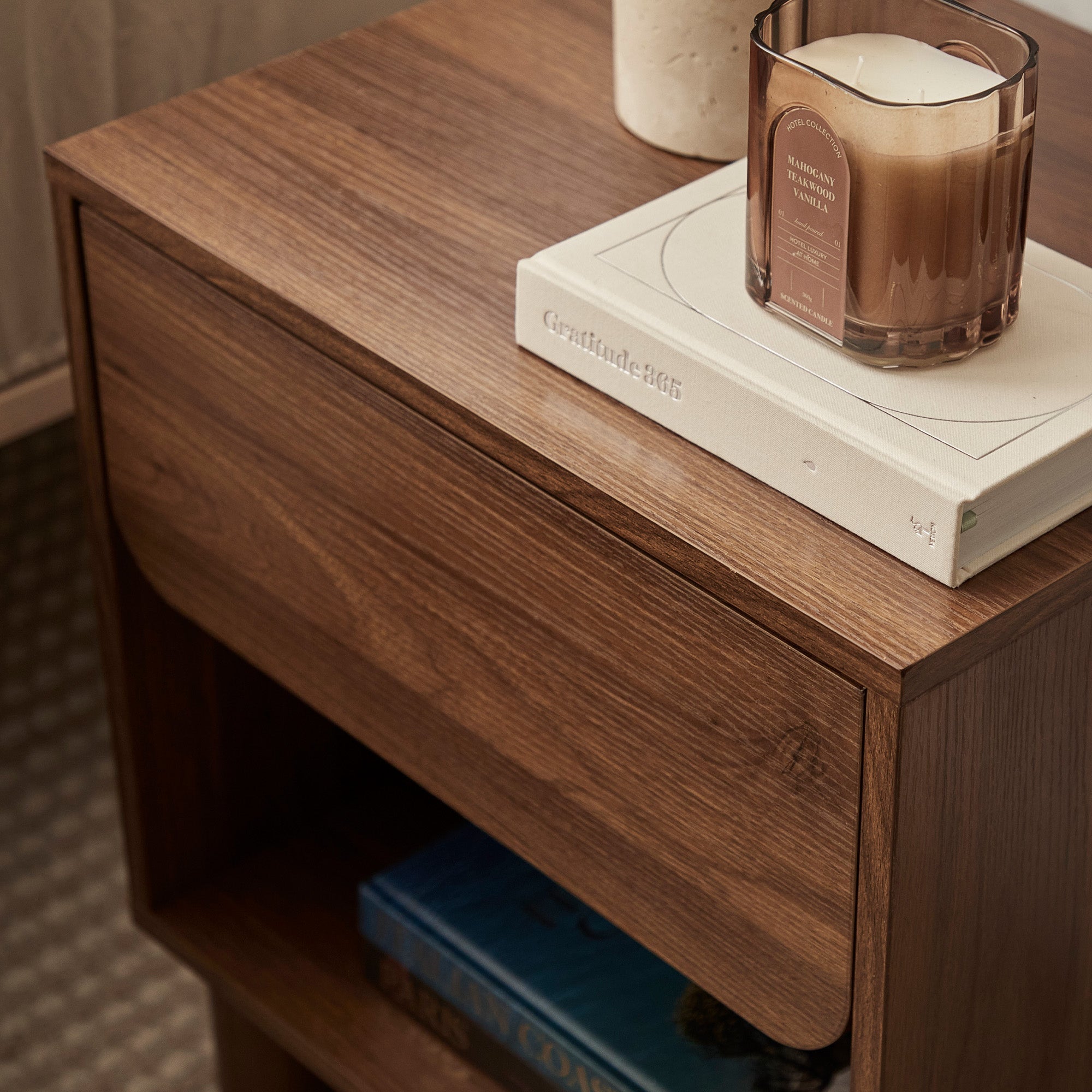 Davis Bedside Table Walnut