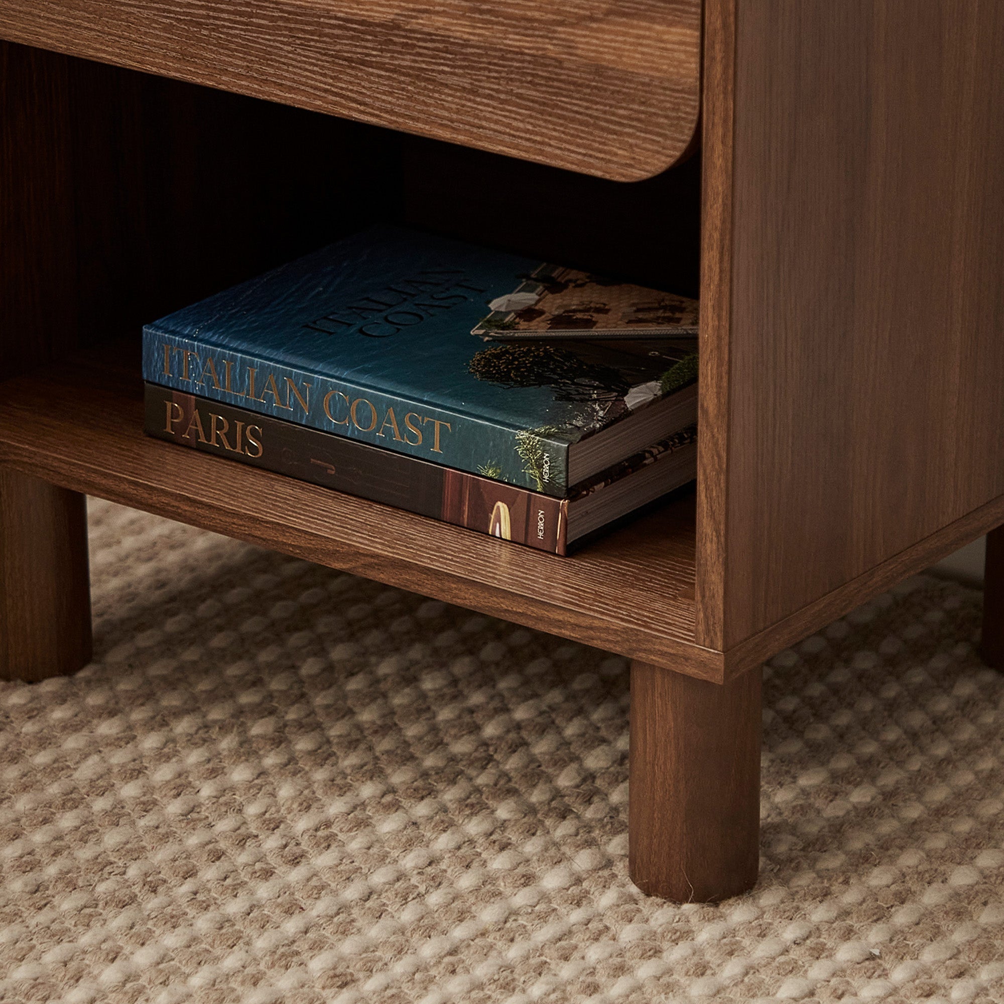 Davis Bedside Table Walnut (Set of 2)