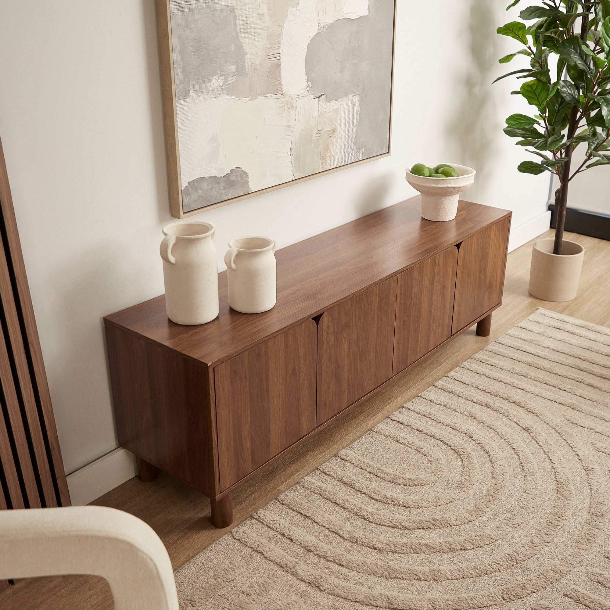 Davis Entertainment Unit Walnut (160cm)