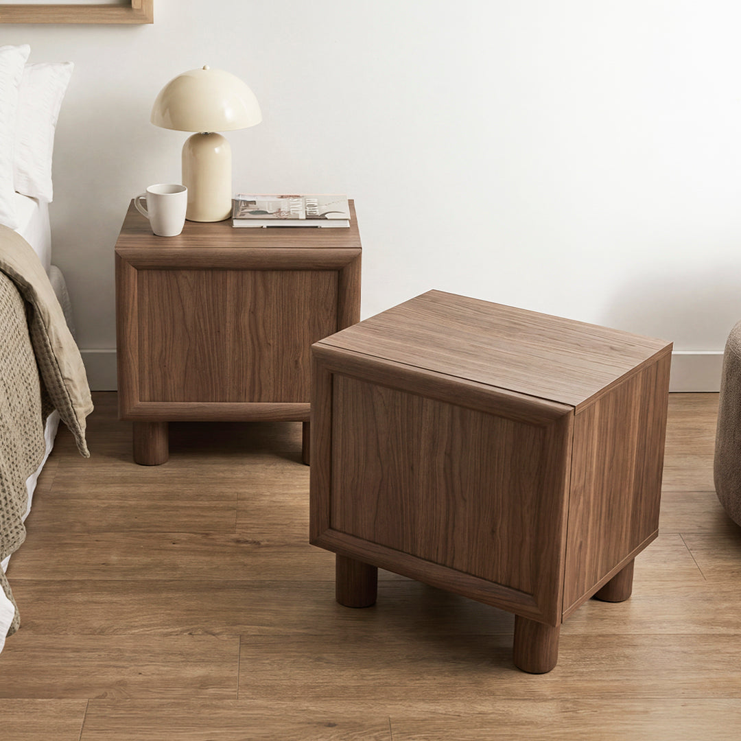 Linero Bedside Table Walnut (Set of 2)