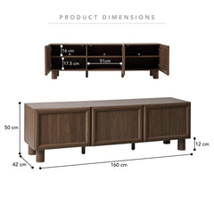 Linero Entertainment Unit Walnut (160cm)