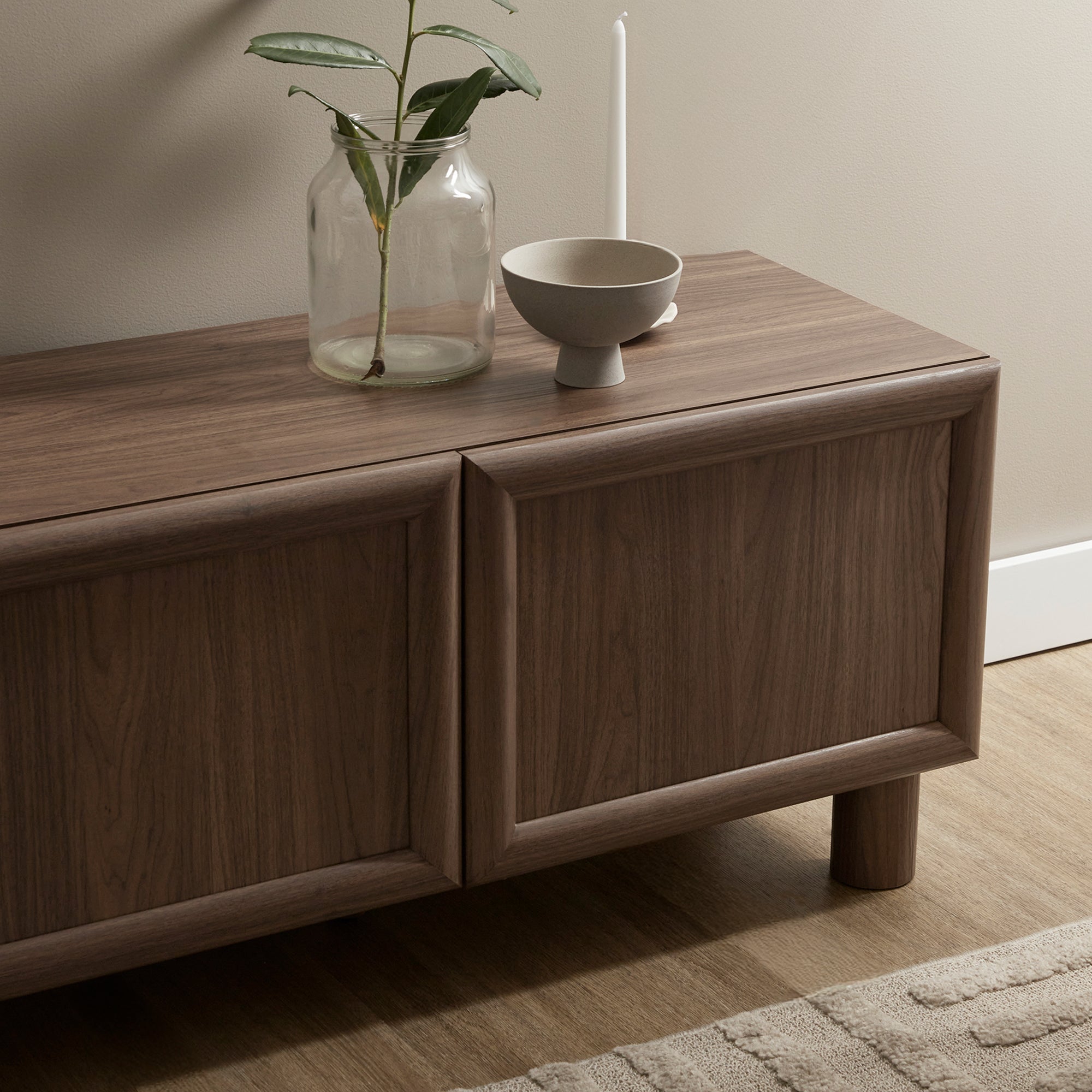 Linero Entertainment Unit Walnut (160cm)