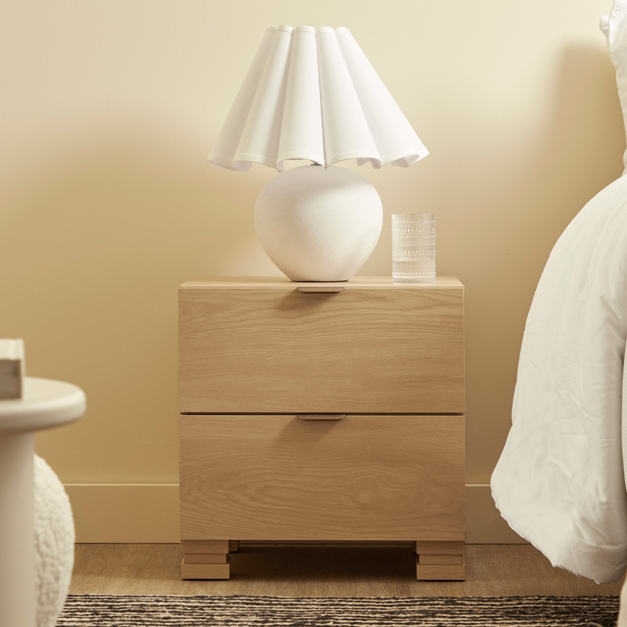 Malcom Bedside Table Oak