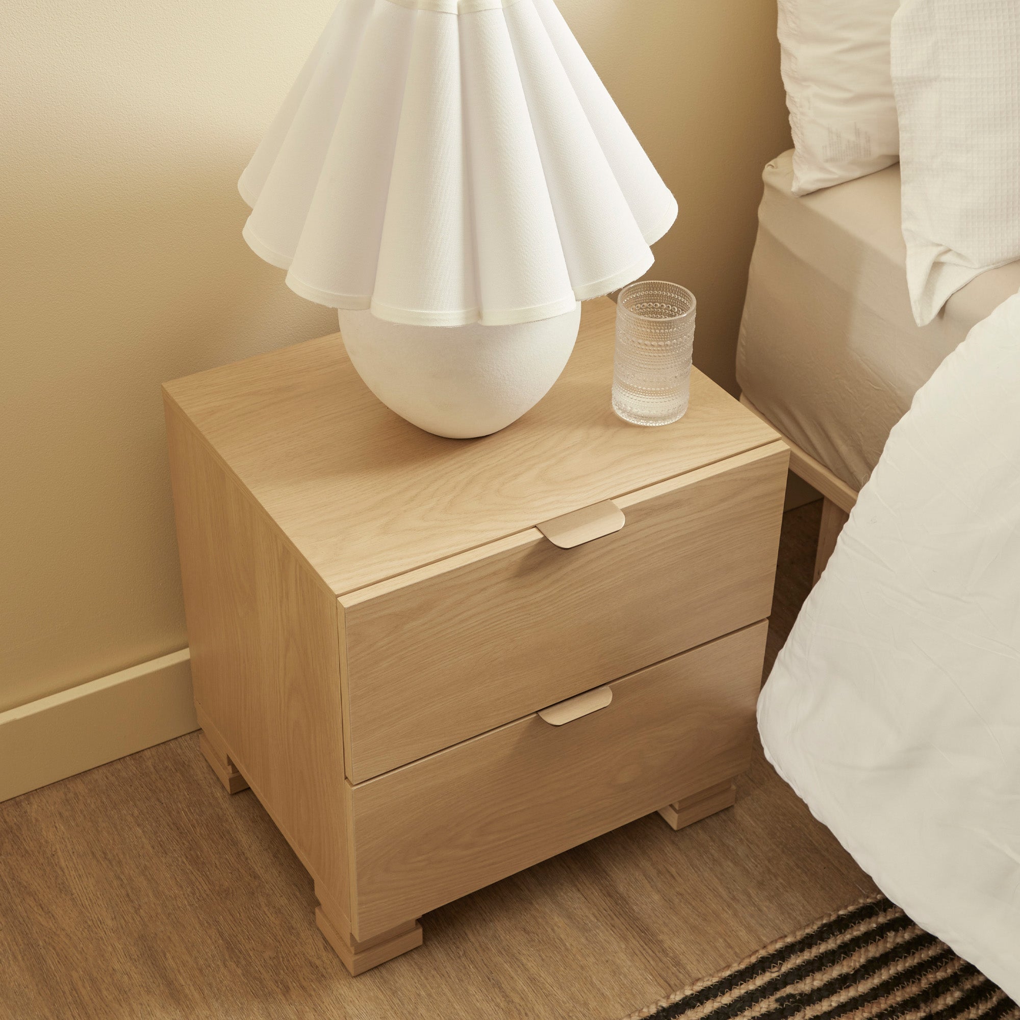 Malcom Bedside Table Oak (Set of 2)
