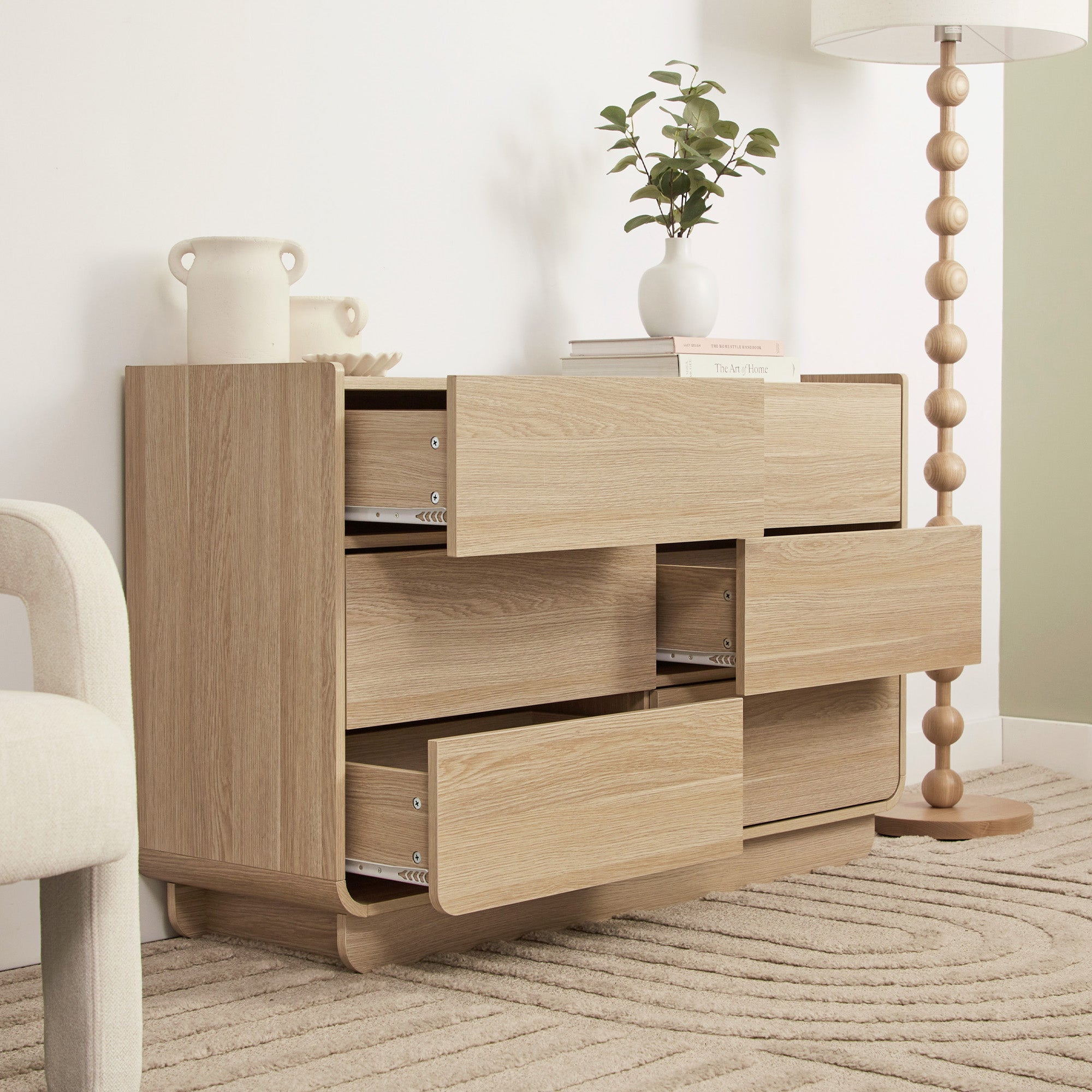Malmo Chest of 6 Drawers Oak