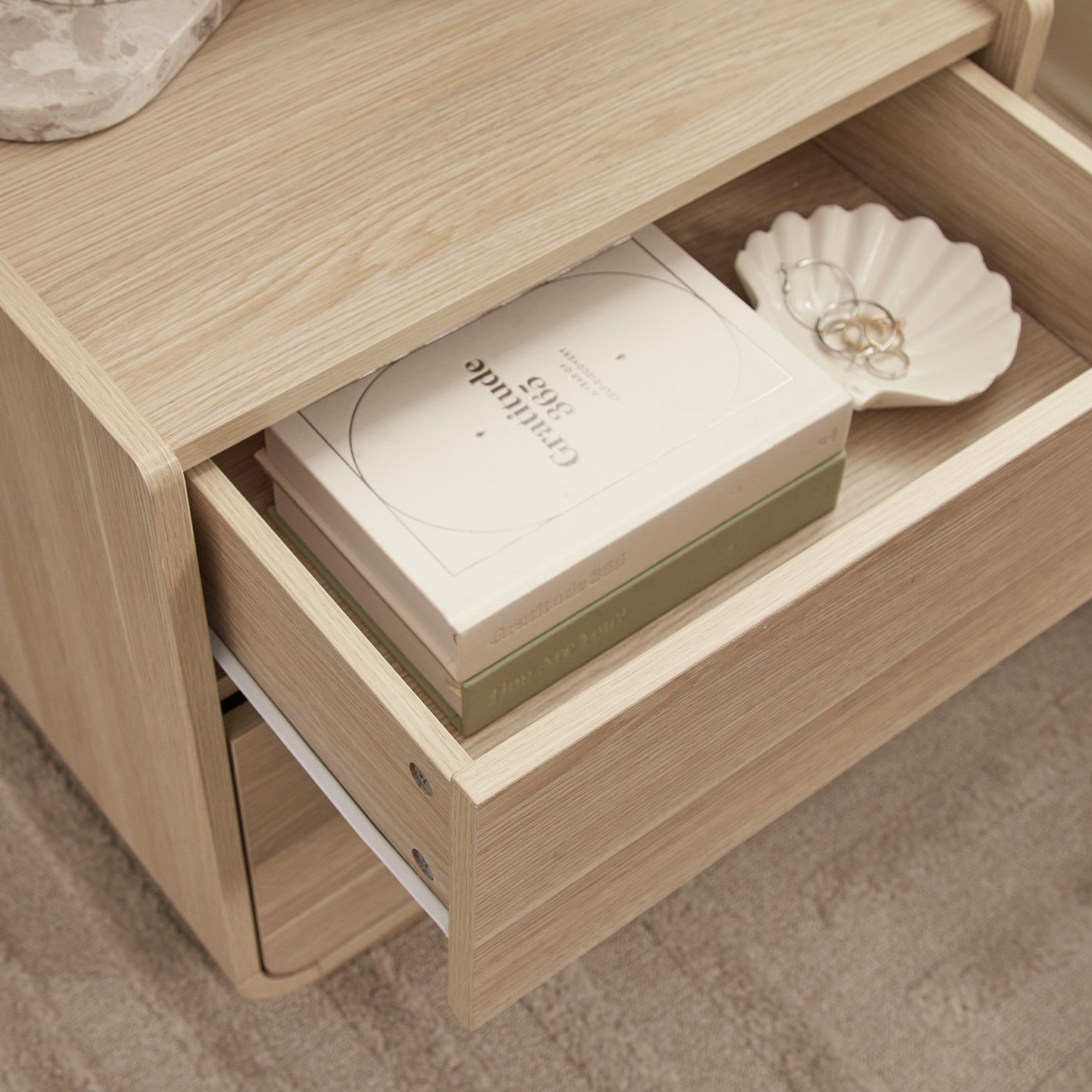 Malmo Bedside Table Oak (Set of 2)
